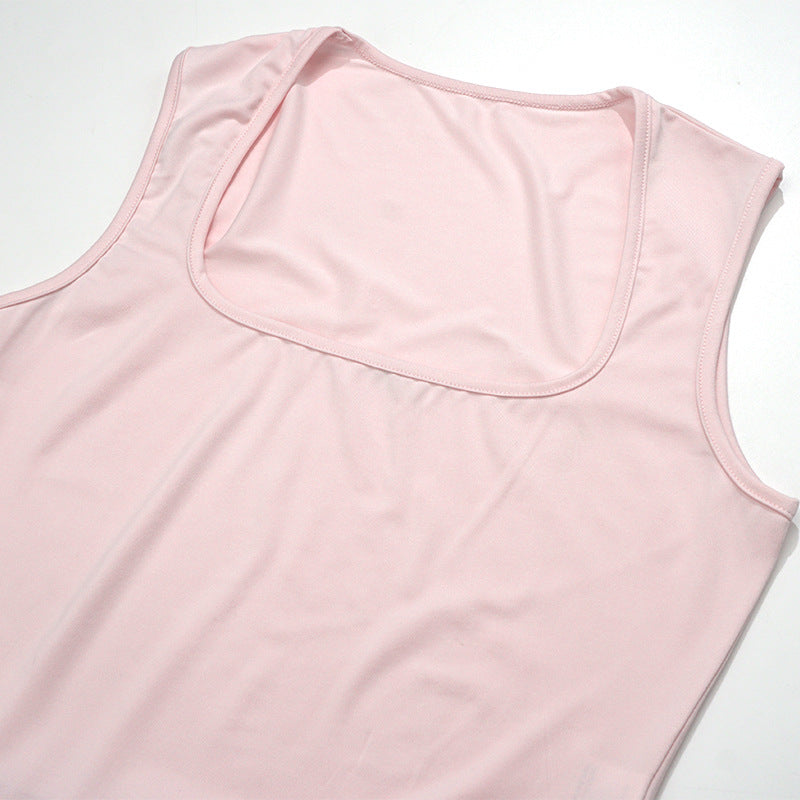 Spring Elegant Square Neck Strap Long Dress 12