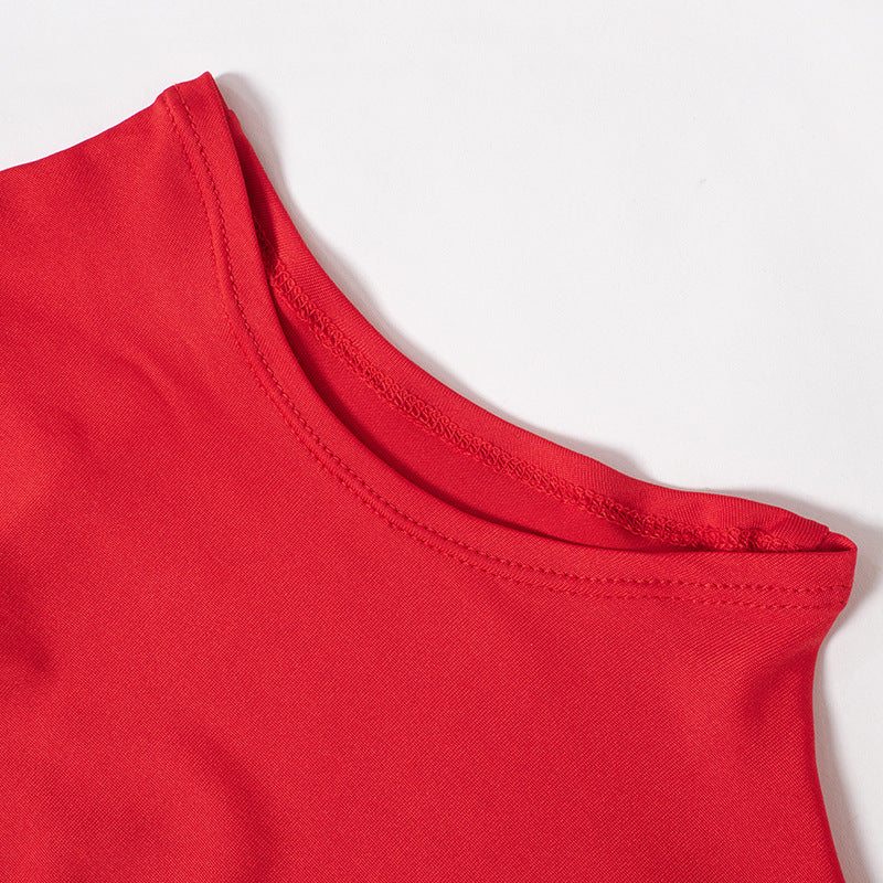 Women Fall Winter Irregular Long Sleeve Cut Out Dress 15