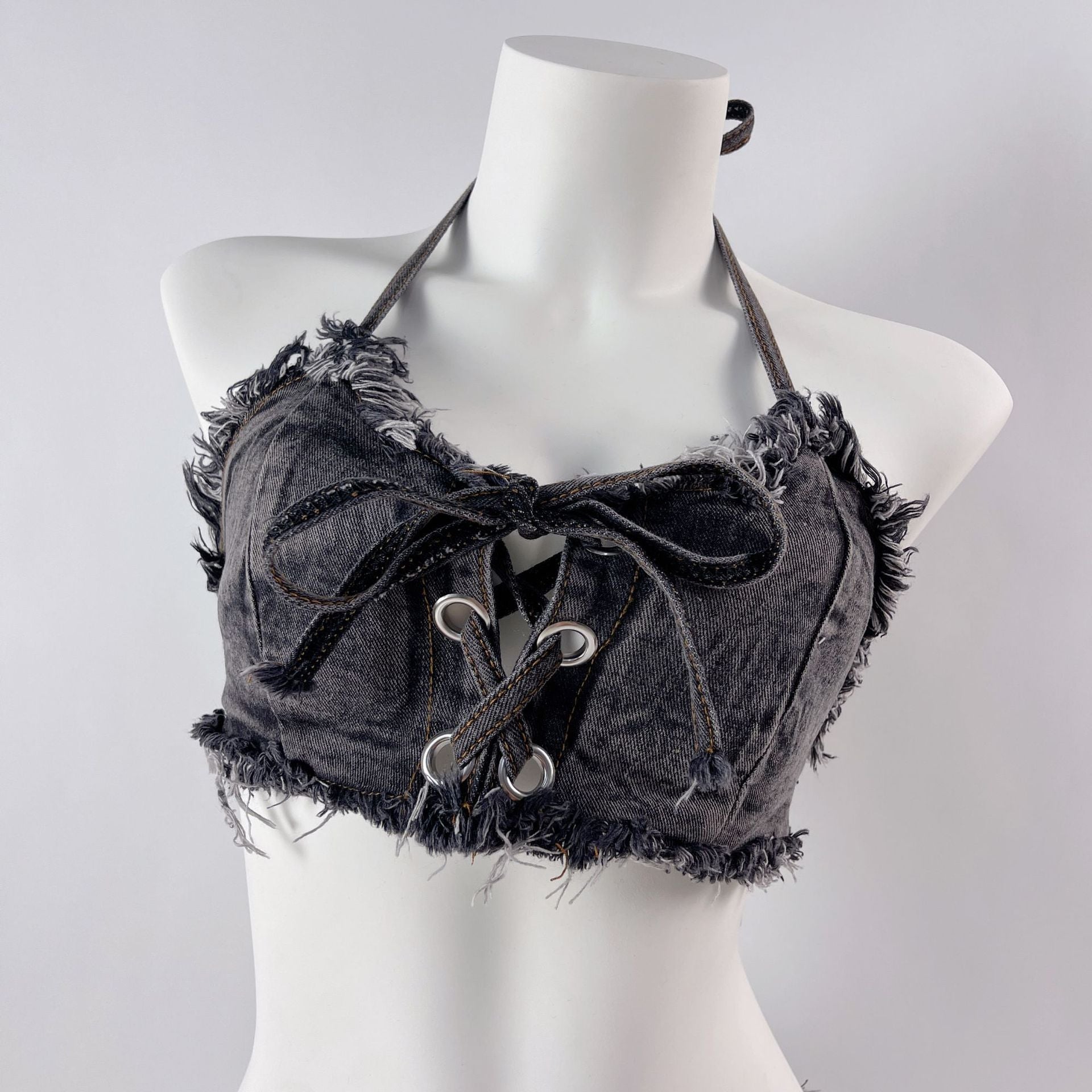 sexy night club denim bikini 107