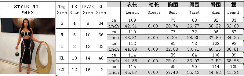 Fashionable And Sexy Mesh Beaded Party Maxi Dress 8