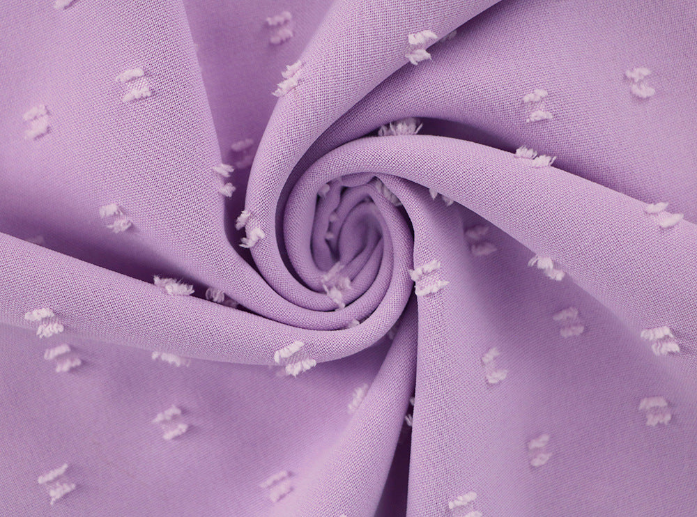 Women v-neck long sleeve jacquard dress 19