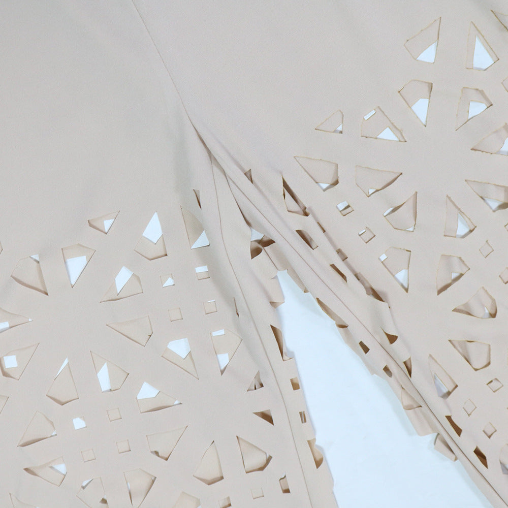 Women sexy suspender Top And hollow wide-leg pants two-piece set 17