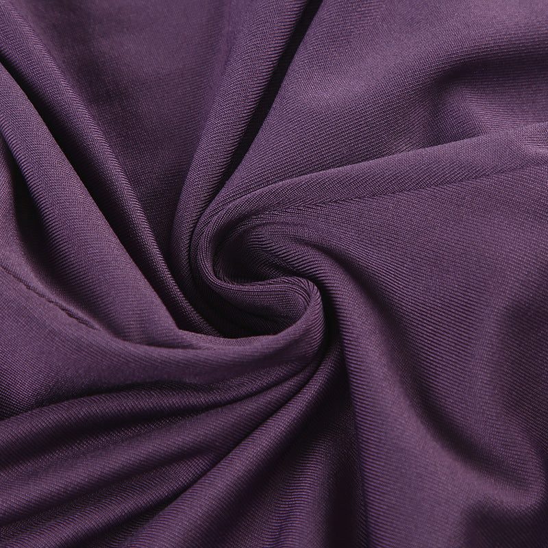 Women Contrast Sexy Open Waist Casual Suspender Top and Shorts Two-piece Set 16