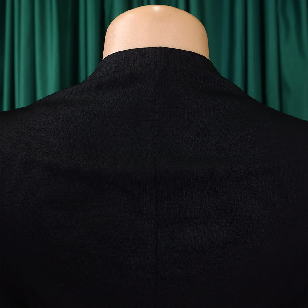 Women's Autumn And Winter Fashion Chic Plus Size Pleated A-Line African Dress 42