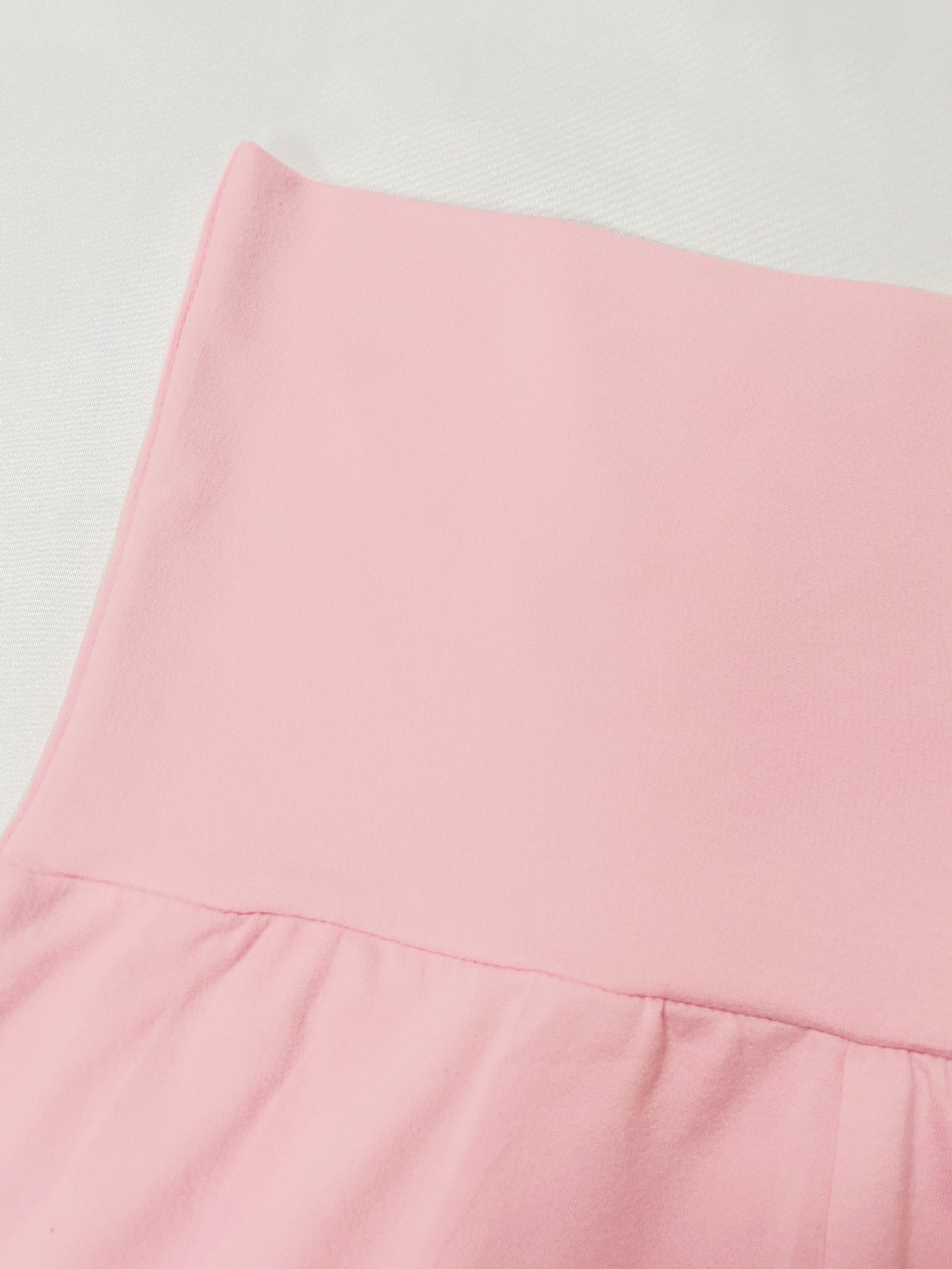 Street Color-block Short Sleeve High Waist Casual Sport Shorts Set with Headband 14