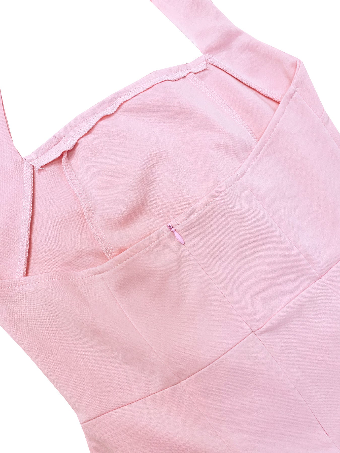 Summer Fashion Chic Strapless Halter Neck Low Back Short Dress 12