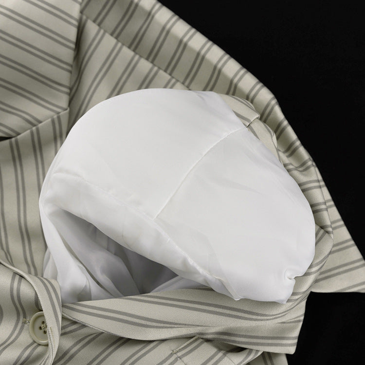 Fashion Striped Loose Women's Spring Autumn Casual Blazer Trousers Two-Piece Set 9