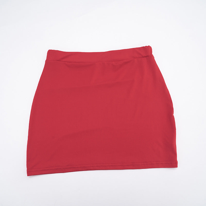 Women Off-Shoulder Bell Bottom Long-Sleeved Top and Skirt Two-Piece Set 41