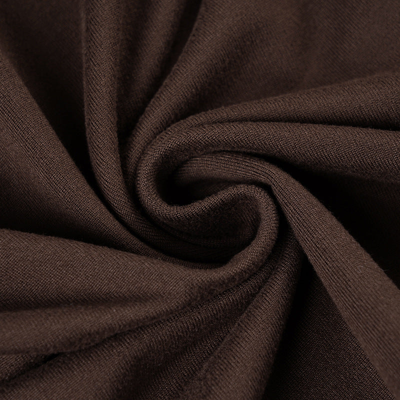 Women American-Style V-Neck Ethnic Ribbon Contrast Color Patchwork irregular pleated Halter Neck dress 20