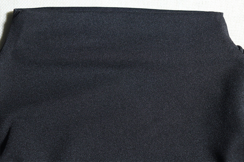 Women's Solid Color Round Neck Long-Sleeved Trendy Women's Bodycon Dress 16