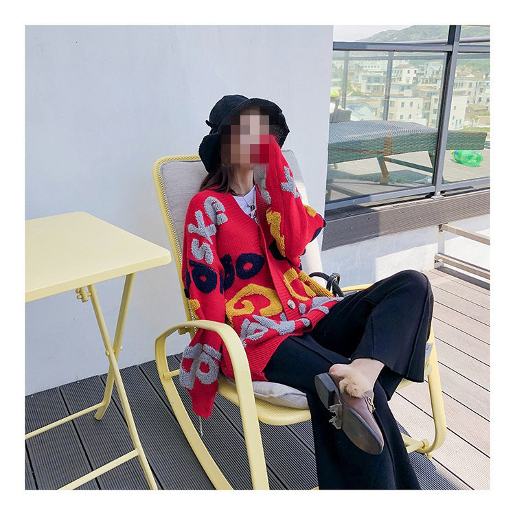 Women Fall/Winter Style Casual Button V-Neck Sweater 13