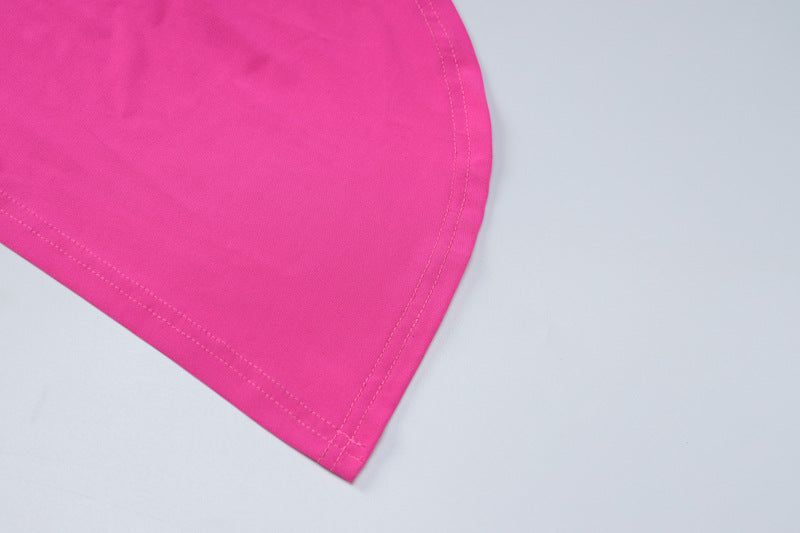 Women Summer Sexy Backless Pleated Solid Sleeveless Dress 21