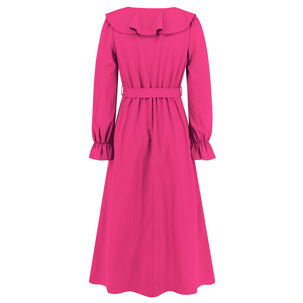 Women ruffled irregular dress 21