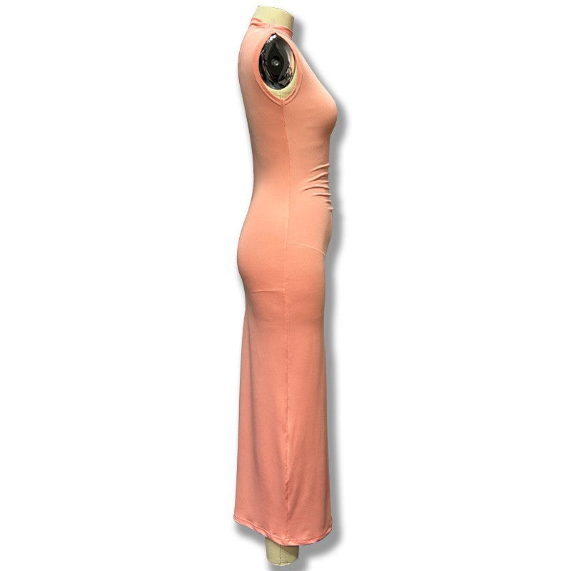 Sleeveless Round Neck Chic Casual Long dress for women 8