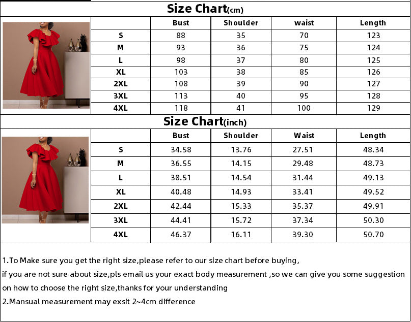 Women's Summer Fashion Chic Ruffle Formal Party Gown Dress 11