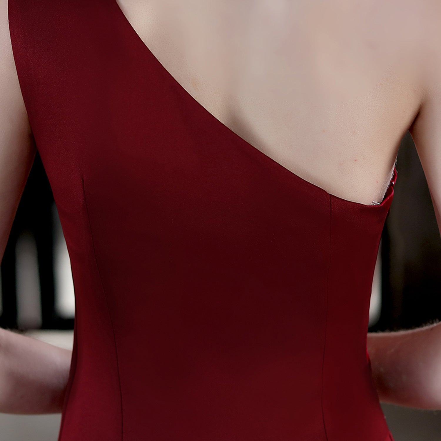 Summer formal beaded one shoulder mermaid evening dress 20