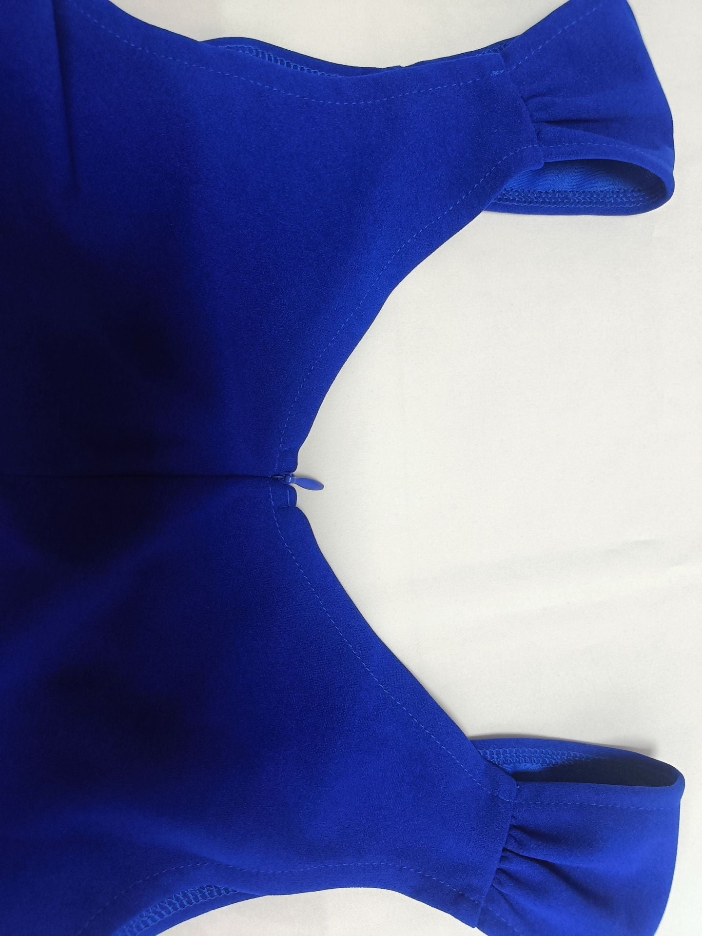 Wide Strap Solid Color Bodycon Sexy Slit Mermaid Evening Gown 10