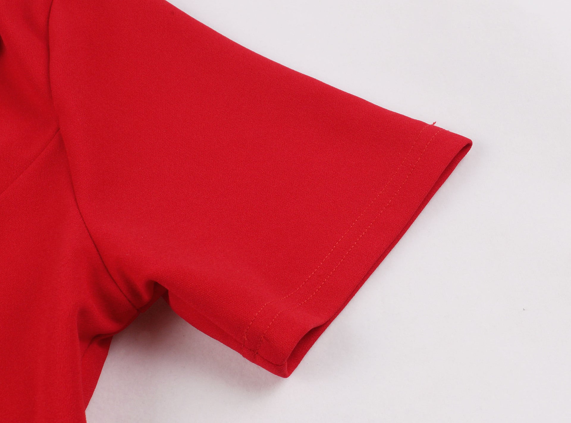 Plus Size Women Loose Turndown Collar Short Sleeve Button Dress 8