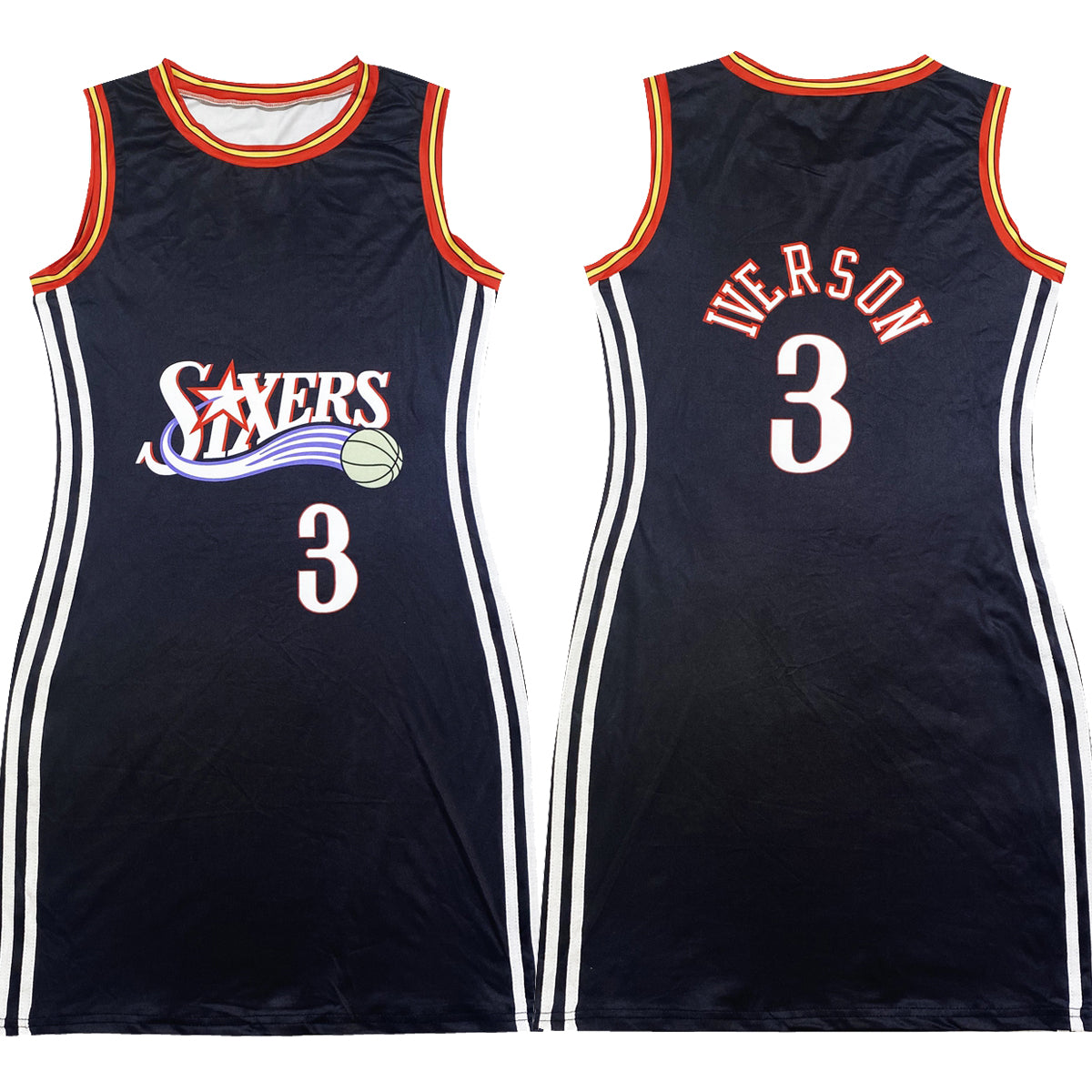 Women's Sexy Casual Double-Sided Print Strap Sleeveless Short Dress 7