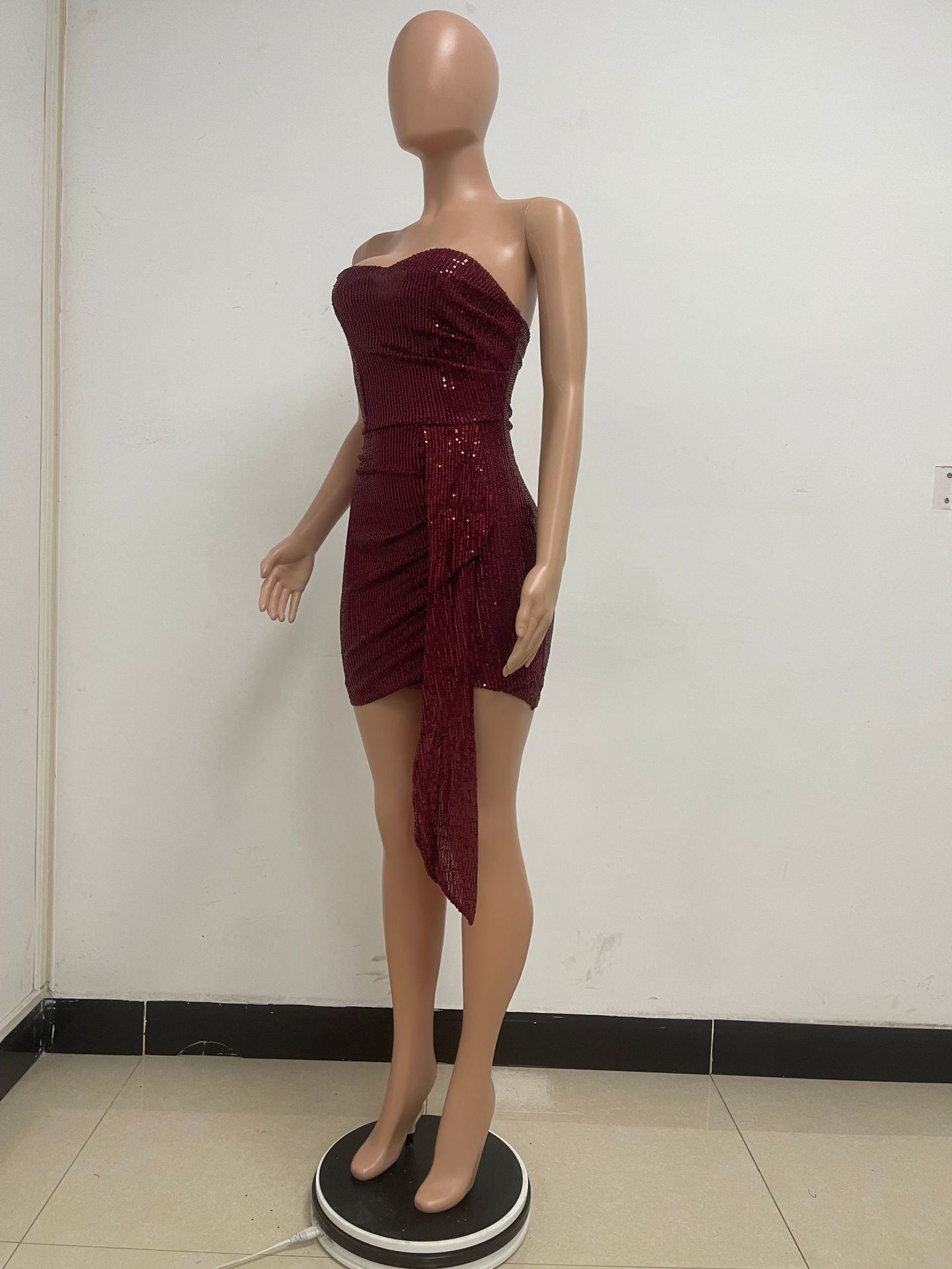 Women Summer Sleeveless Off Shoulder Backless Mini Dress 35