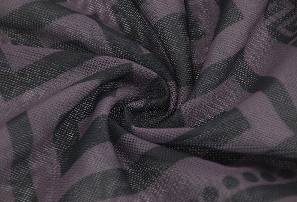 Women Style Printed Mid-High Neck Long Sleeve Jumpsuit 17