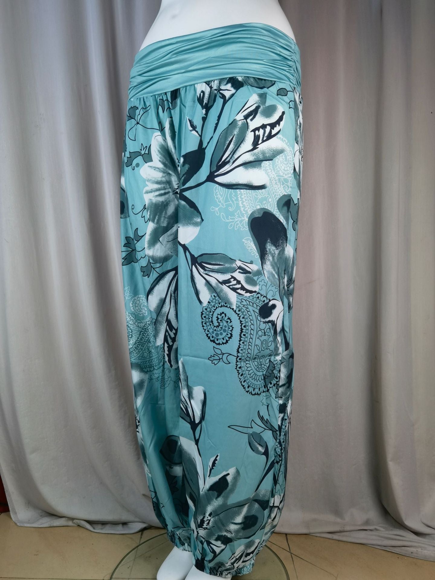 Women Printed Casual Wide-Leg Pants 50