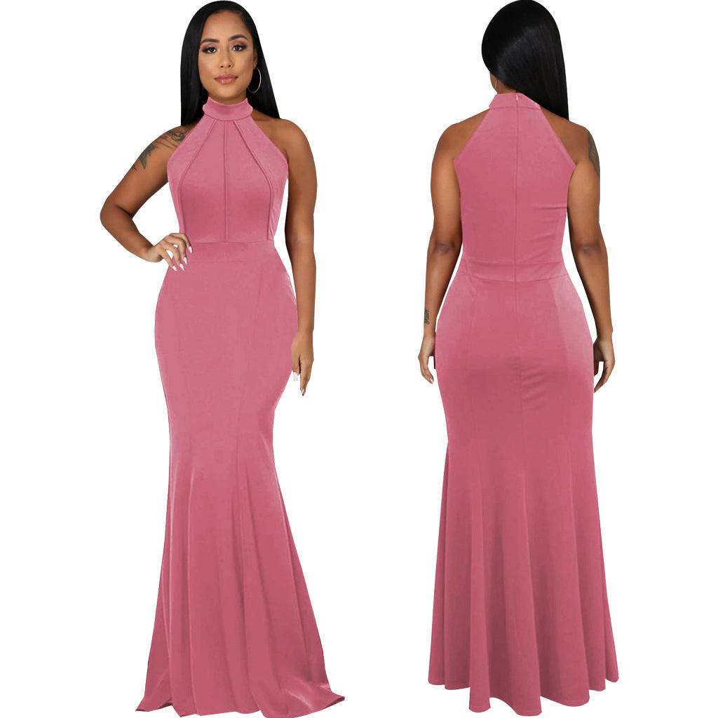 Women Sexy Solid Sleeveless Dress 12