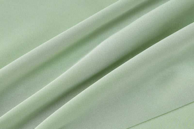 Summer Same Style Lace Suspender Low Back Fashion Falbala Ribbon Long Dress 15