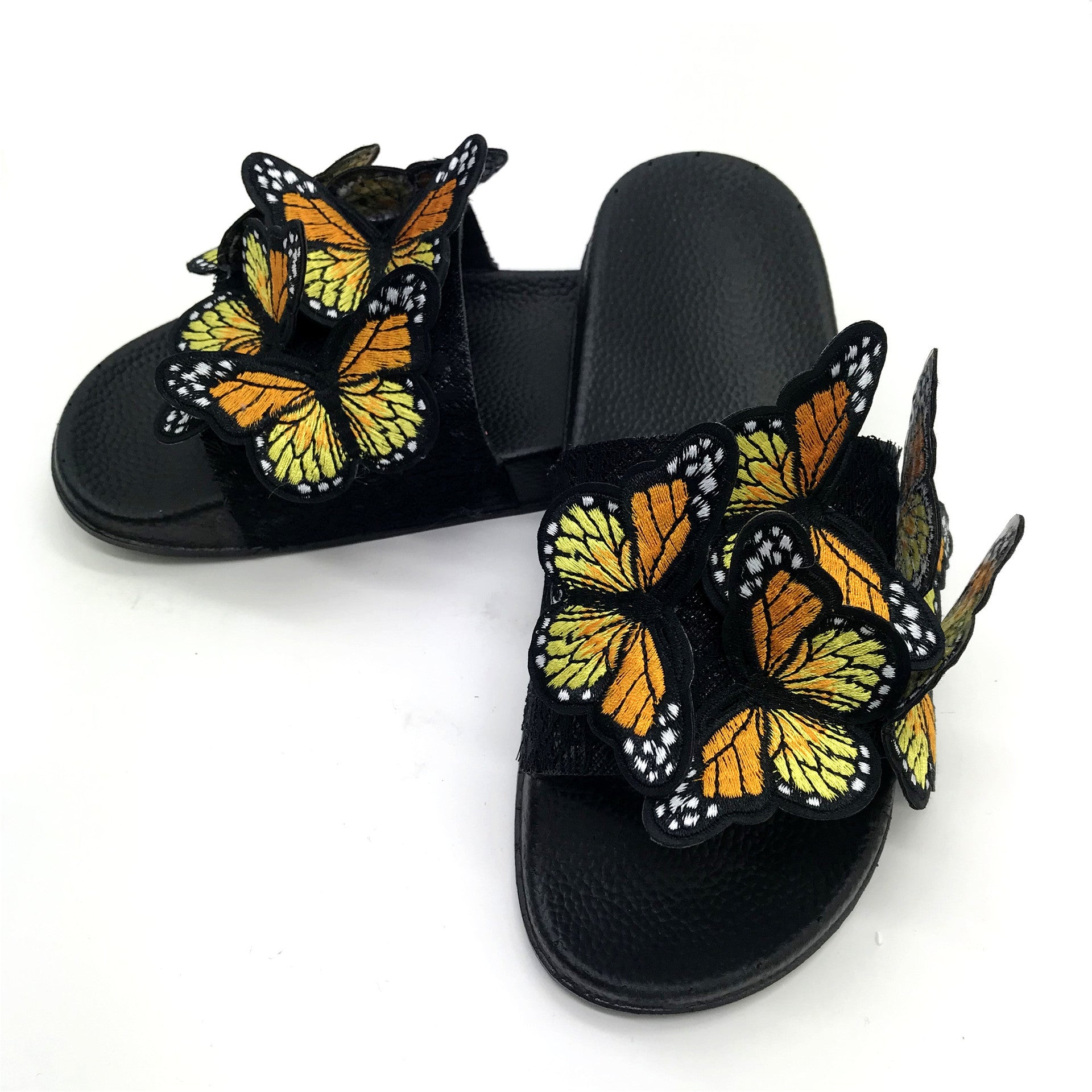 Women bowknot embroidered flip flops and flat shoes 27