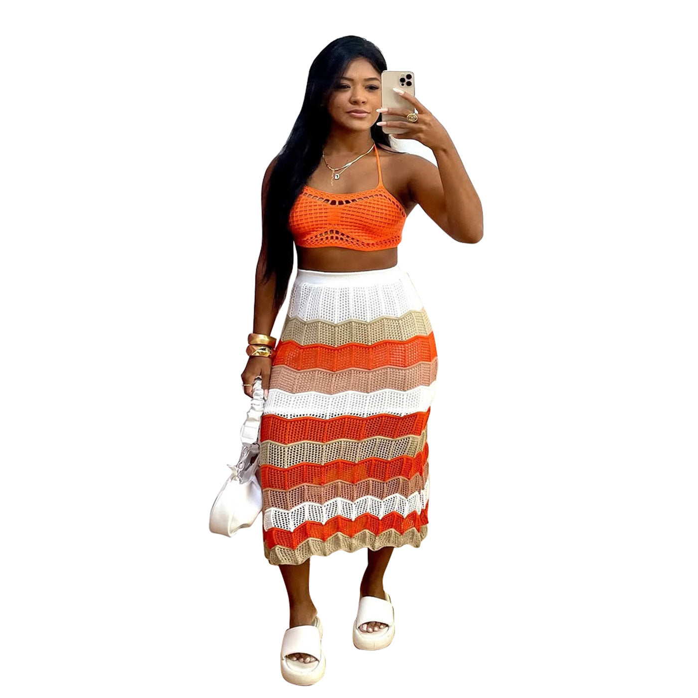 Casual Beach Bikini Cover-Up Colorful Women's Skirt 9