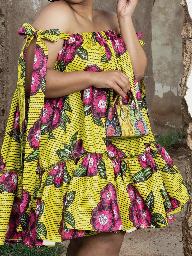 Plus Size Women Summer Holidays Loose Strappy Dress 3