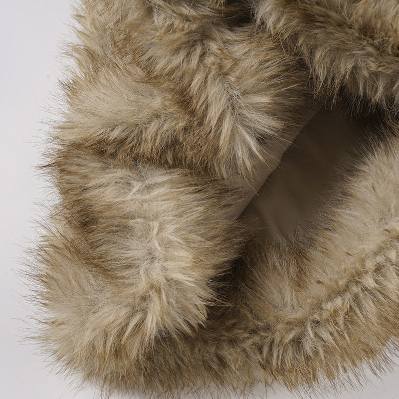 Women sexy fur solid shorts 18