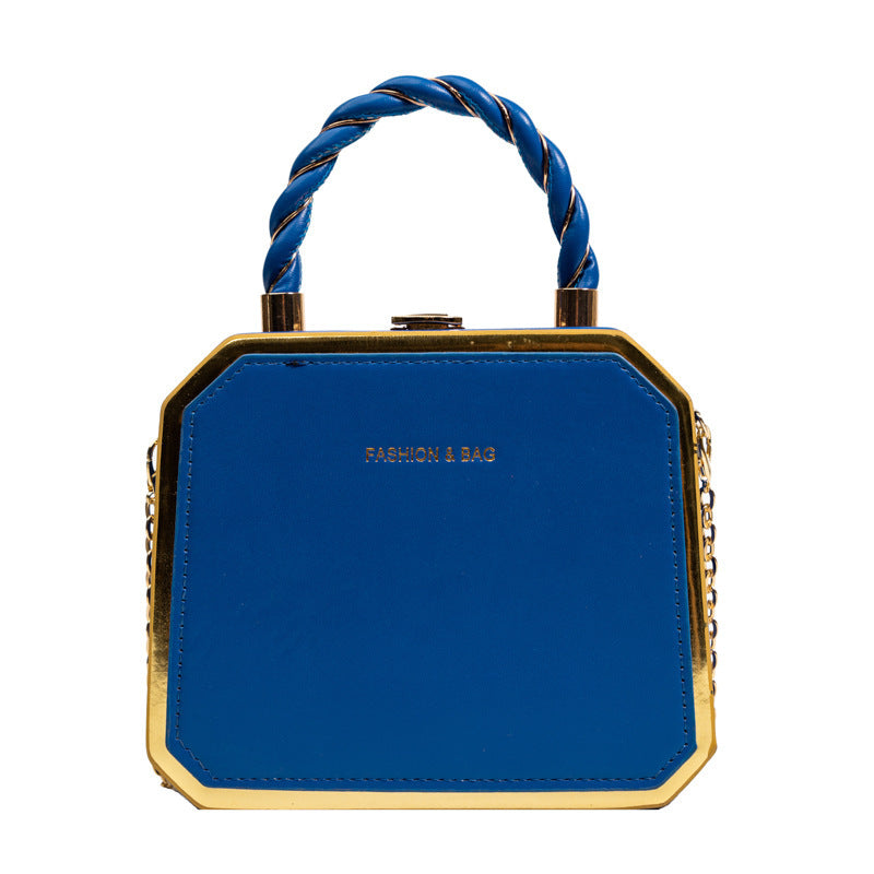 Small Bag Women's Fashion Chain Bag Hard Shell Handbag Shoulder Crossbody Box Bag 5
