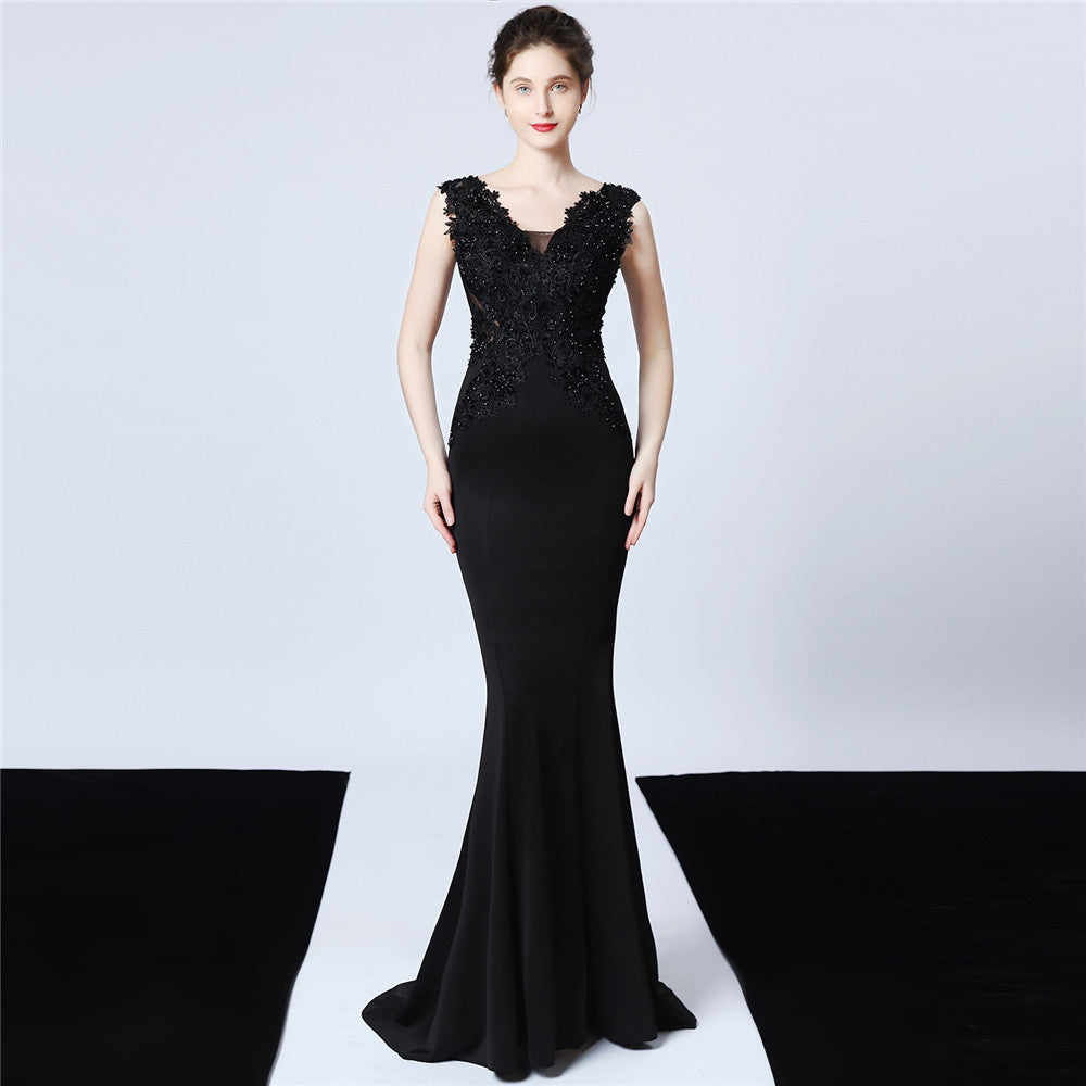 Long Super Fat Size Plus Size Fat Beauty Formal Party Evening Dress Mermaid Dress 9