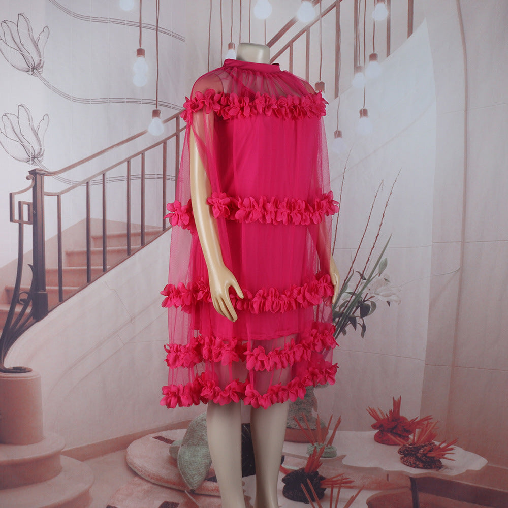 African Summer Solid Color Tutu Dress 12