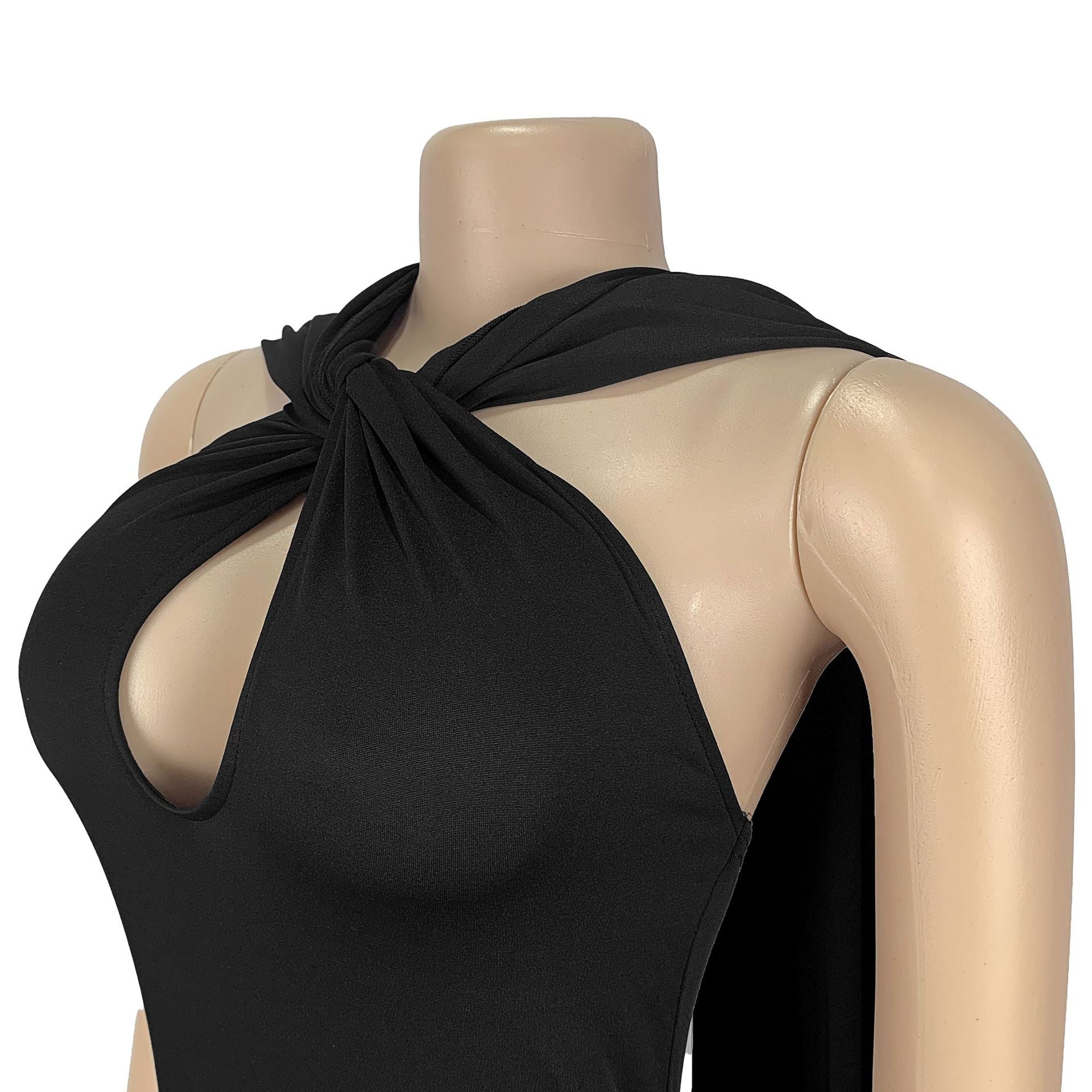 Casual Elegant Ribbon Solid Color Long Dress for Women 19