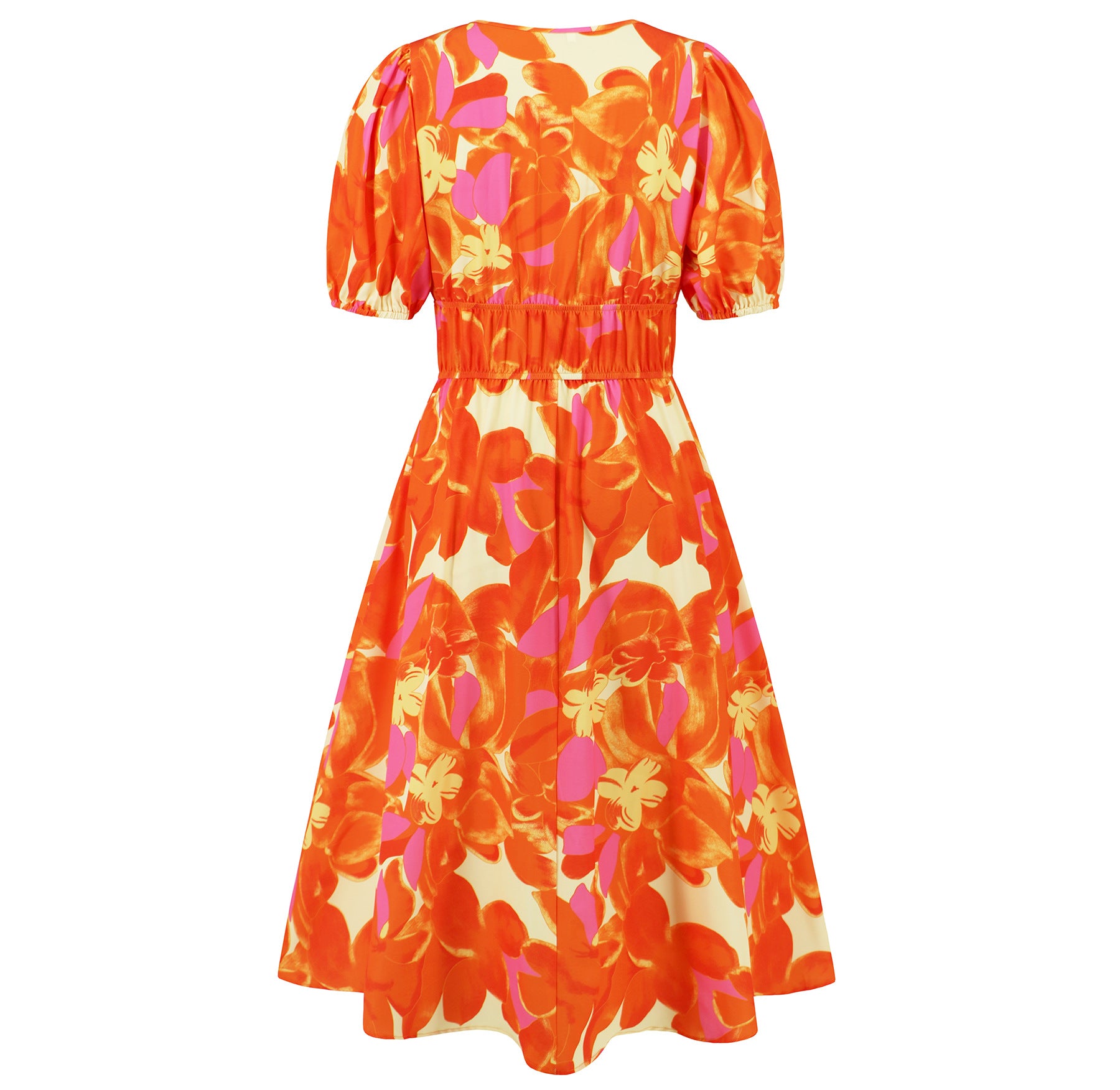 Summer Women's V-Neck Bohemian Print A-Line Dress 29