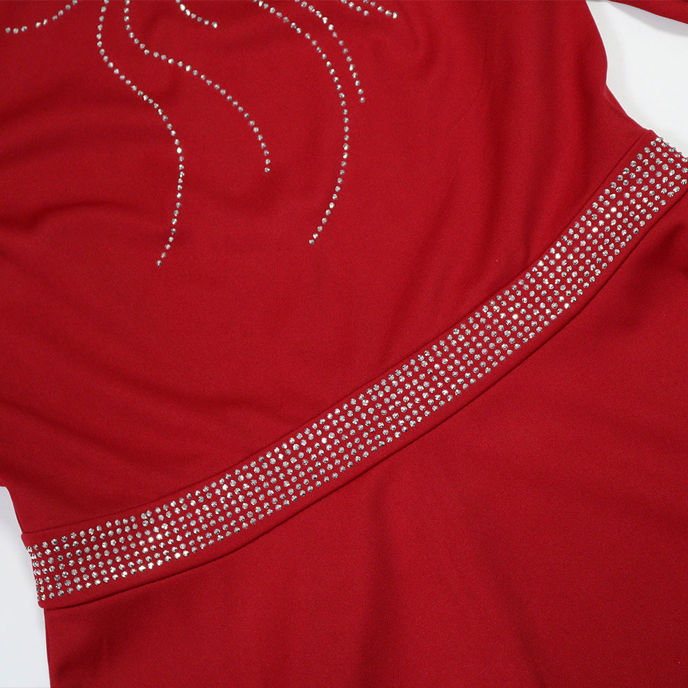 Women Round Neck Half-Sleeve Dress 9