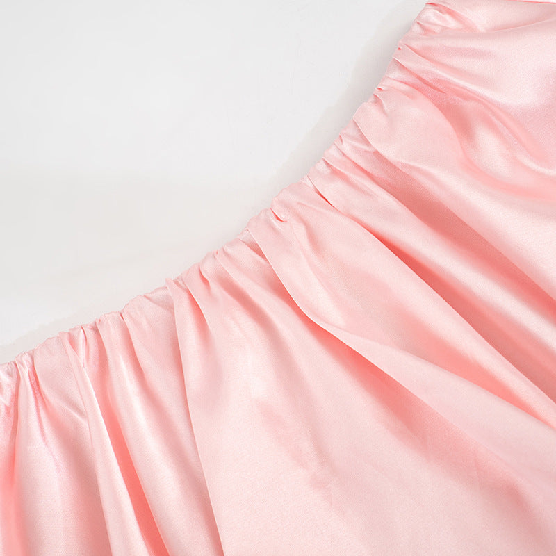 Women Summer Solid Pleated Mini Skirt 16