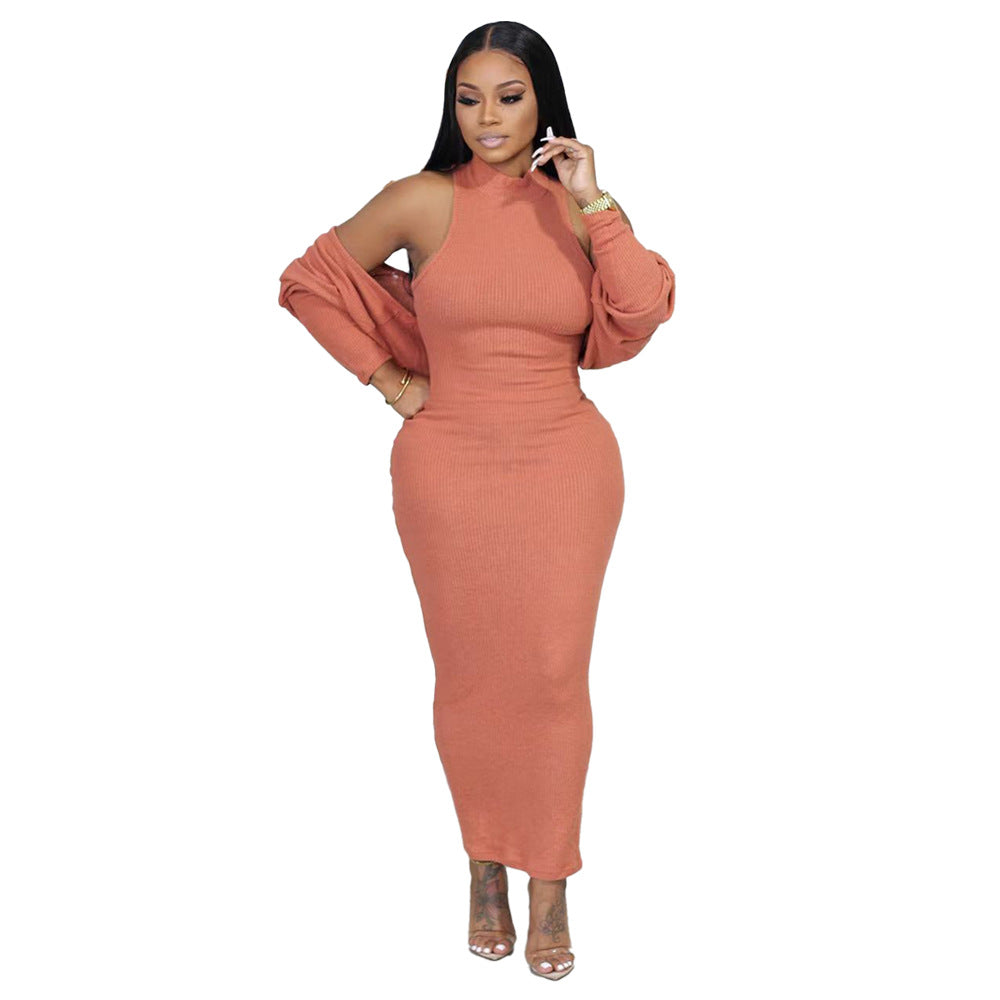 Women'S Solid Color Slim Fit Basics Dress Coat Two Piece Outdoor Wear 5