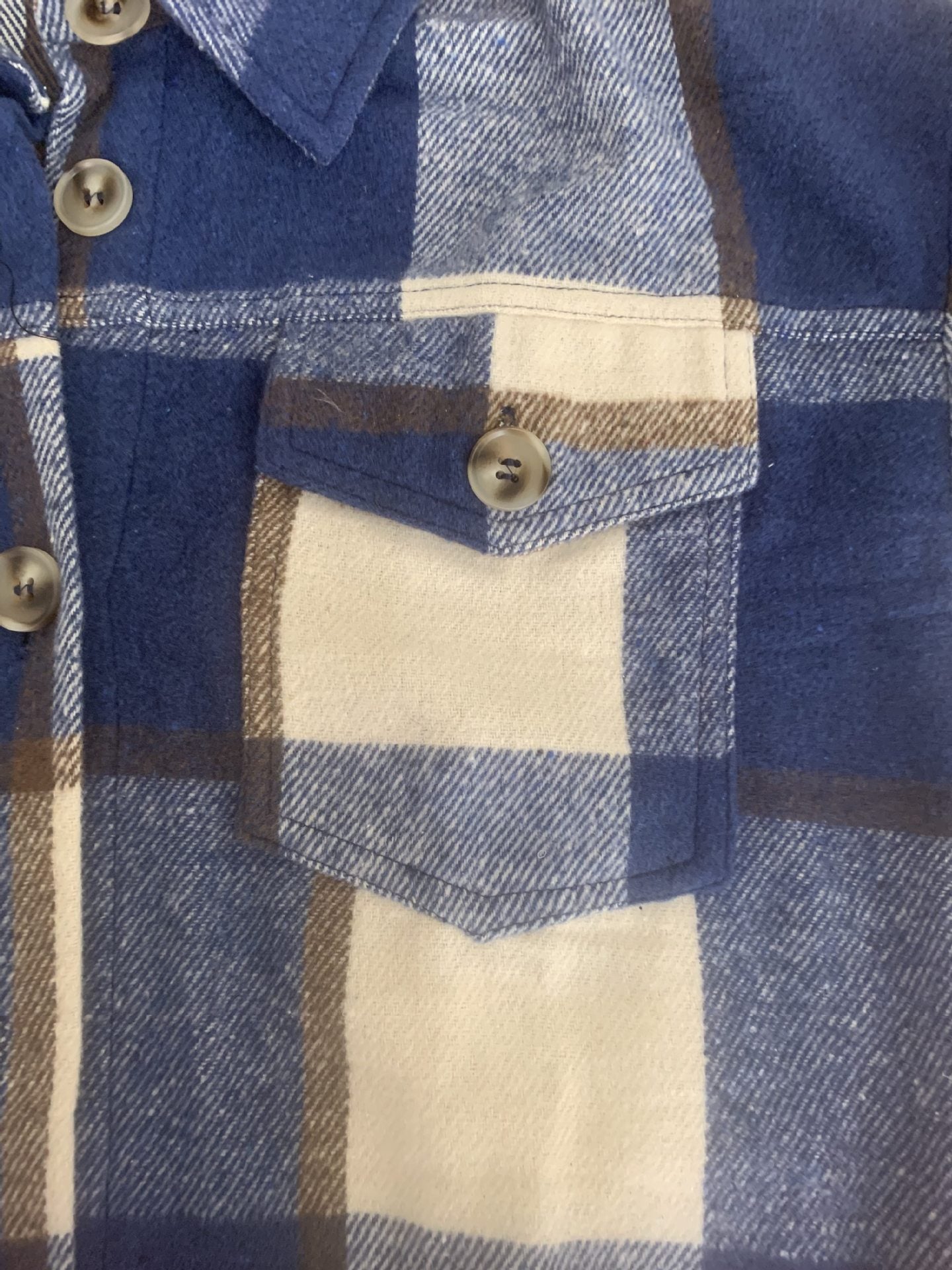 Autumn Winter Women's  Plaid Turndown Collar Long Sleeve Shirt Coat 6