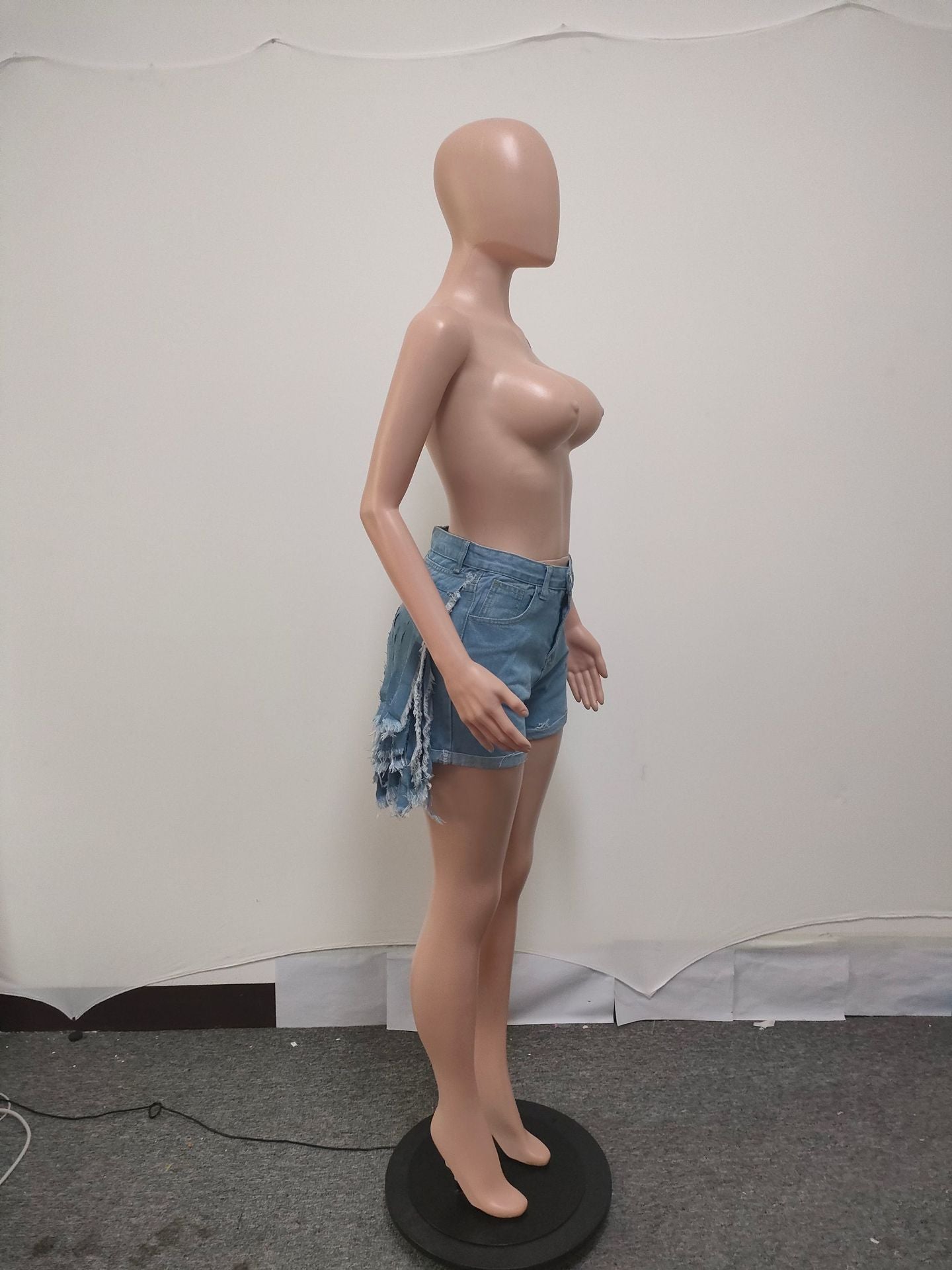 Women Fringed Denim Shorts 6