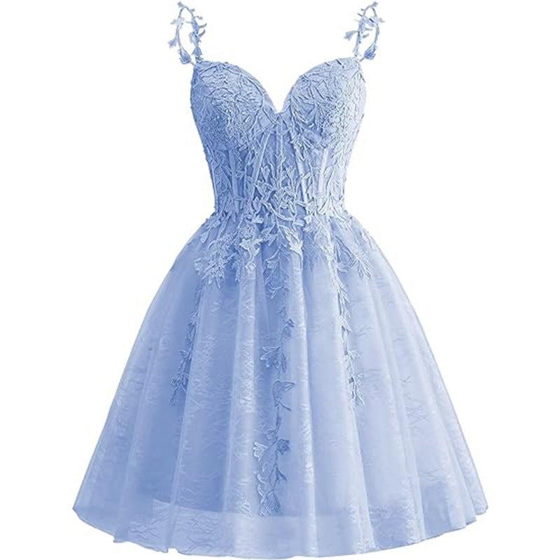 Women suspender sexy Formal Party evening dress（Processing time need 3-6 days）