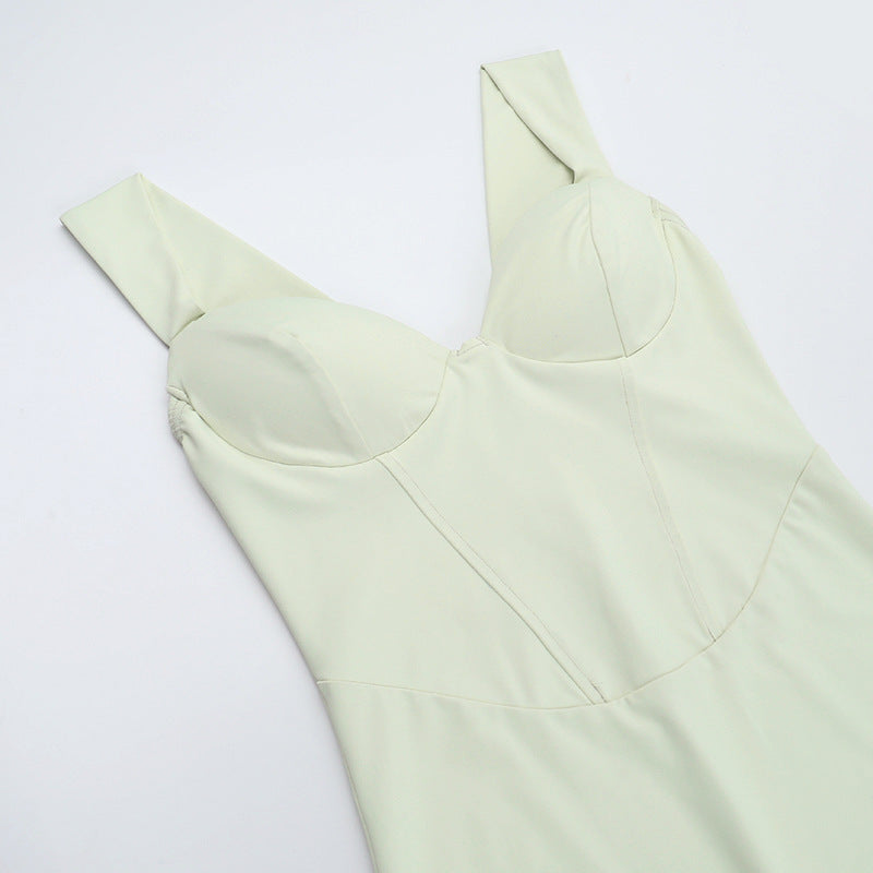 Women Party V-Neck Strappy Bodycon Dress 12