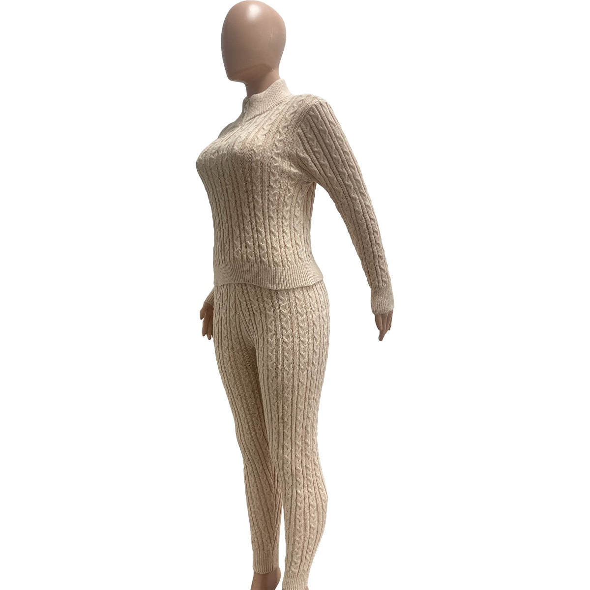 Women knitting Casual Top and Pant Two Piece Set 16