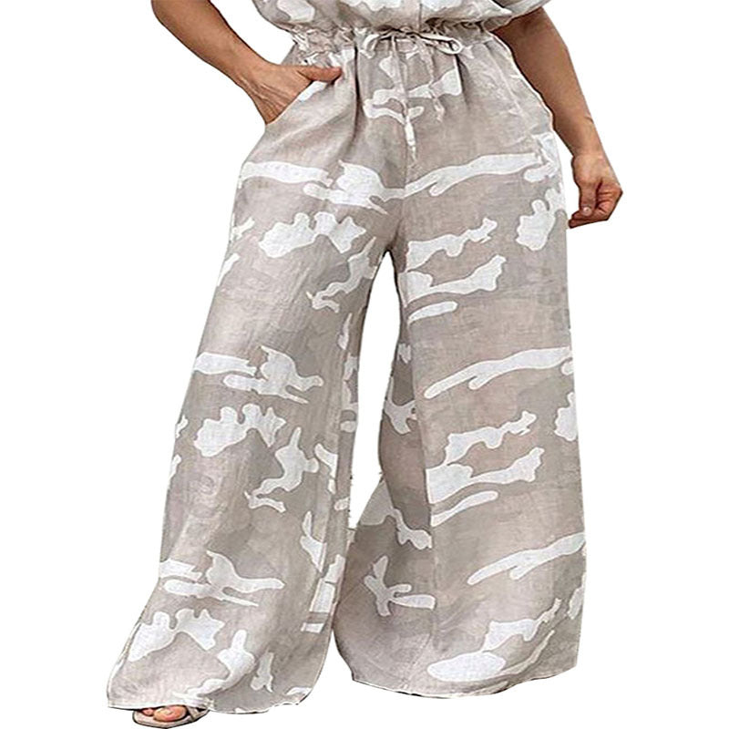 Plus Size Women's Fall Short Sleeve Jumpsuit 7