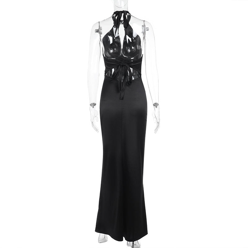 Women Spring Sexy Diamond Chain Dress 6
