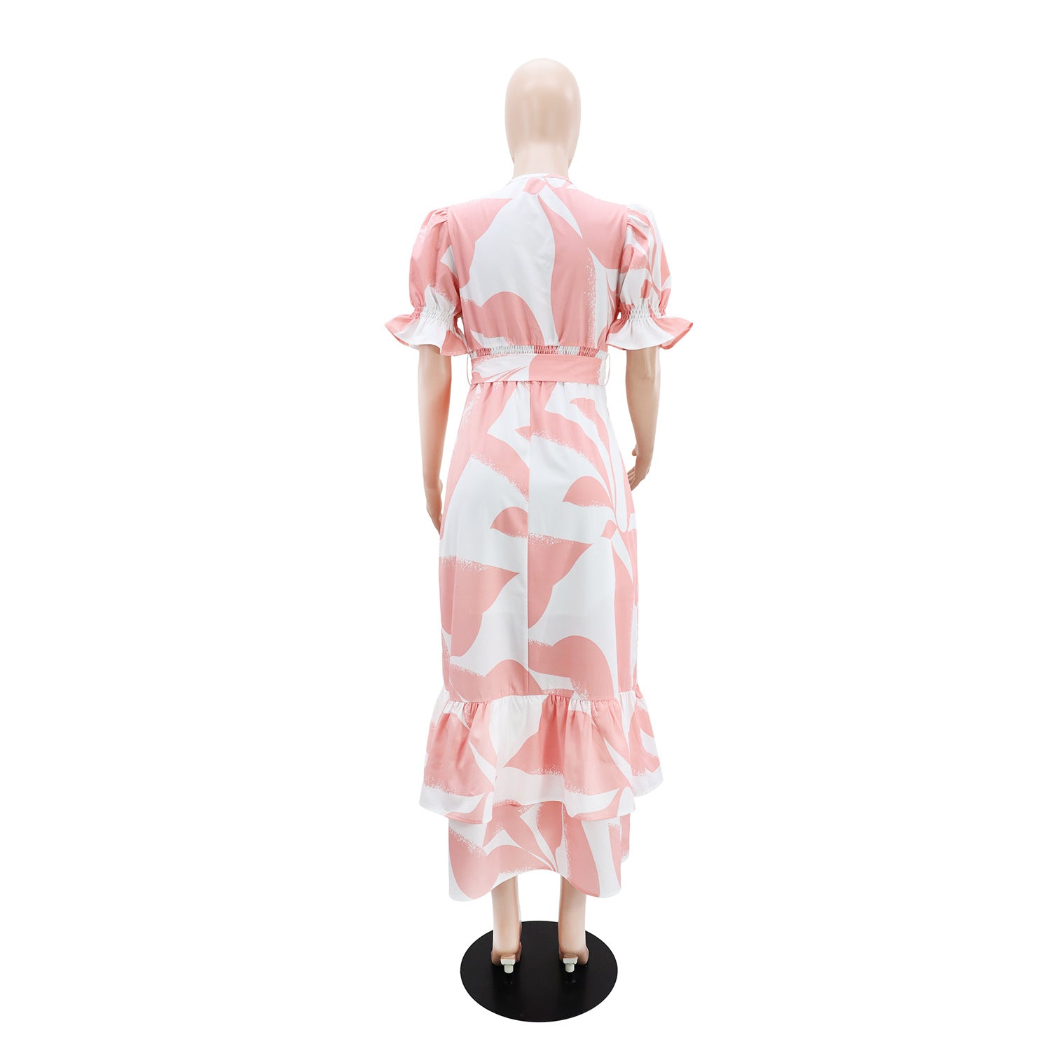 Women Casual Holidays Print Short Sleeve Dress 3