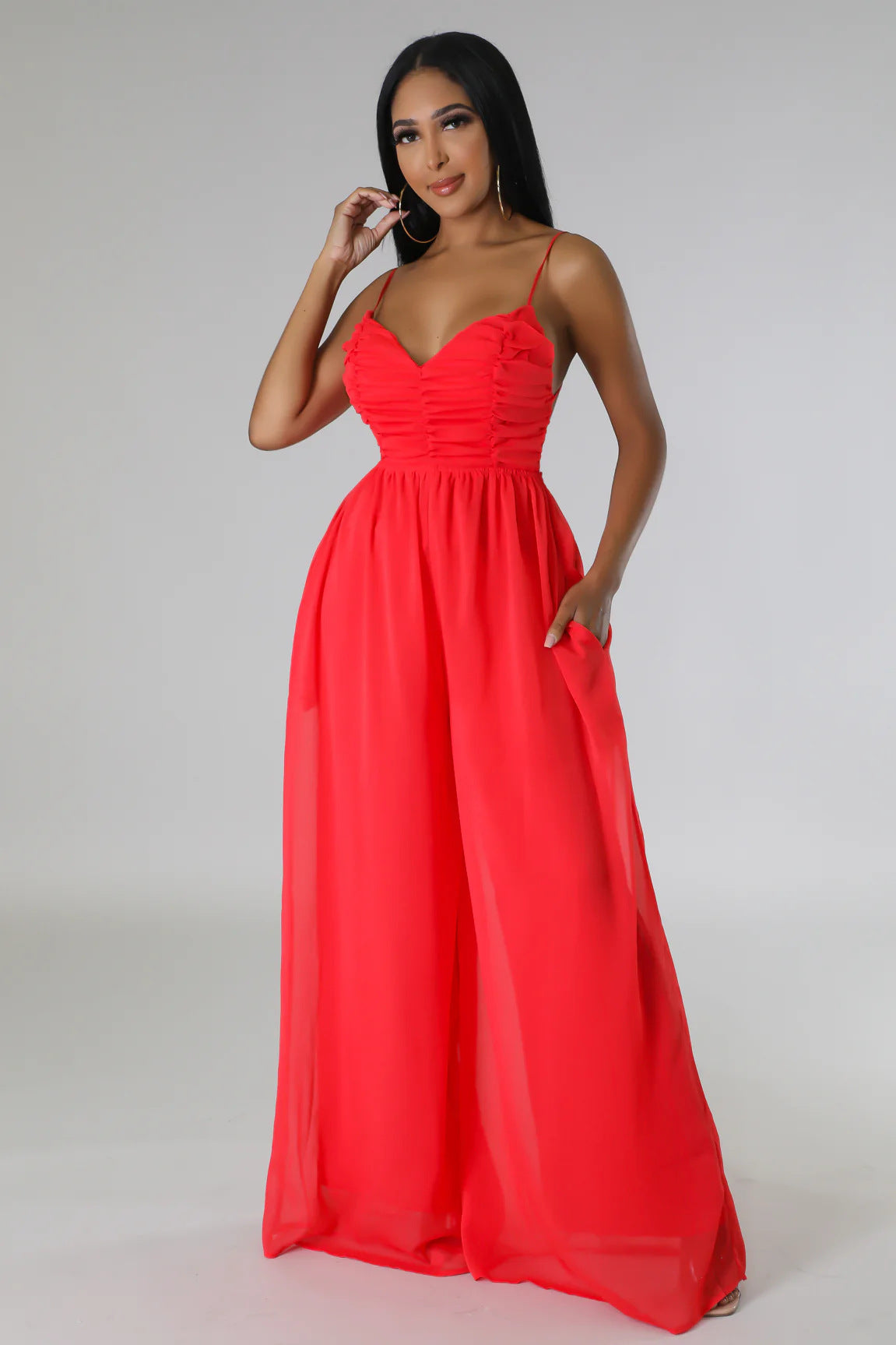 Casual Fashion Summer Strappy Low Back Sexy Solid Color Jumpsuit 4