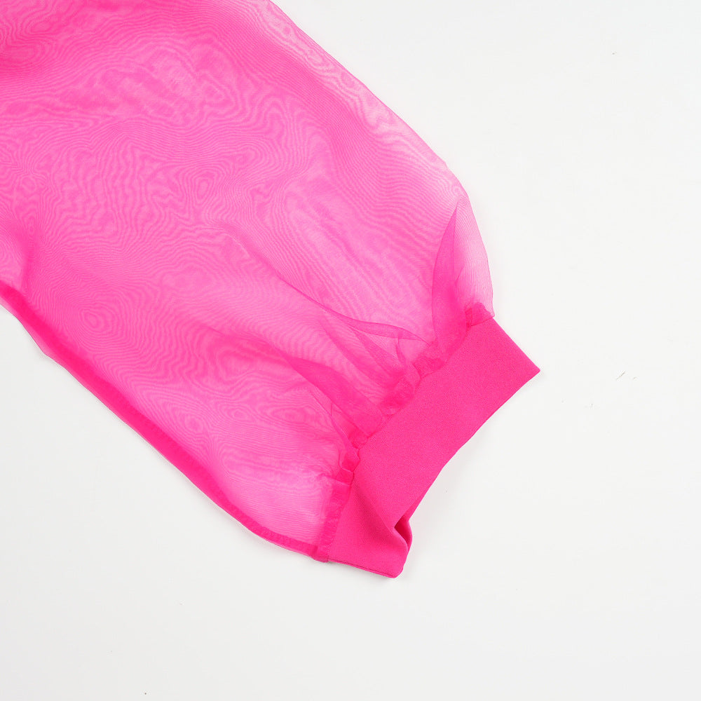 Plus-Size African Women Career Elegant Dress with Belt 23